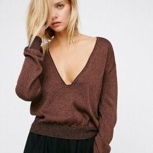 ❌ SOLD Free People | Deep V Gold Dust XS